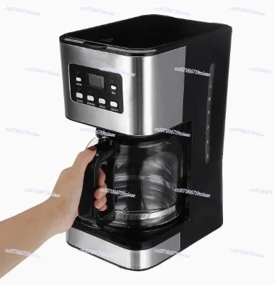 12 Cups Stainless Steel Coffee Machine Kitchen Drip Coffee Grind Machines 950W Automatic Coffee