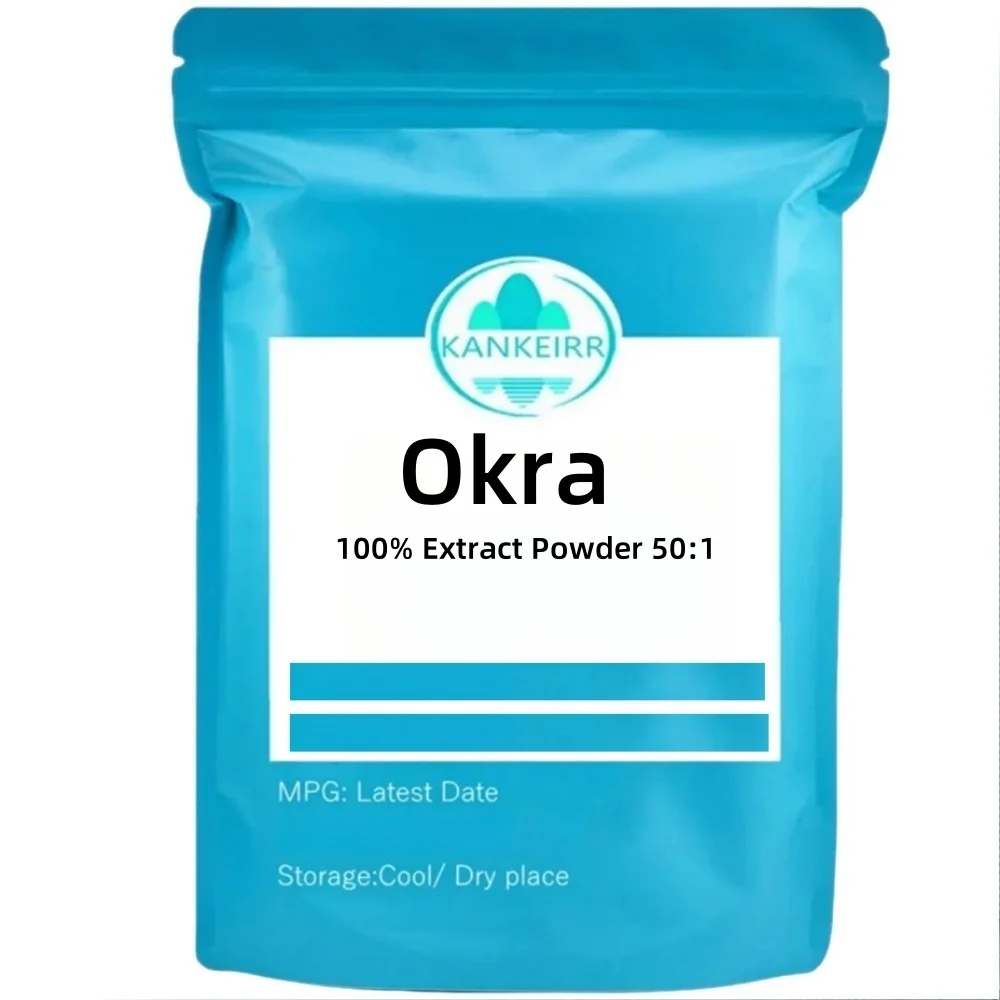 Maßgeschneidertes natürliches Okra-Extrakt-Pulver 50:1, Aluminiumfolienbeutel für Schnellversandverteiler