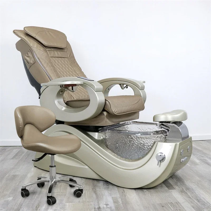 2025 Beauty Nail Salon Furniture Luxury Modern Electric Multifunctional Foot Spa Massage Pedicure Chairs