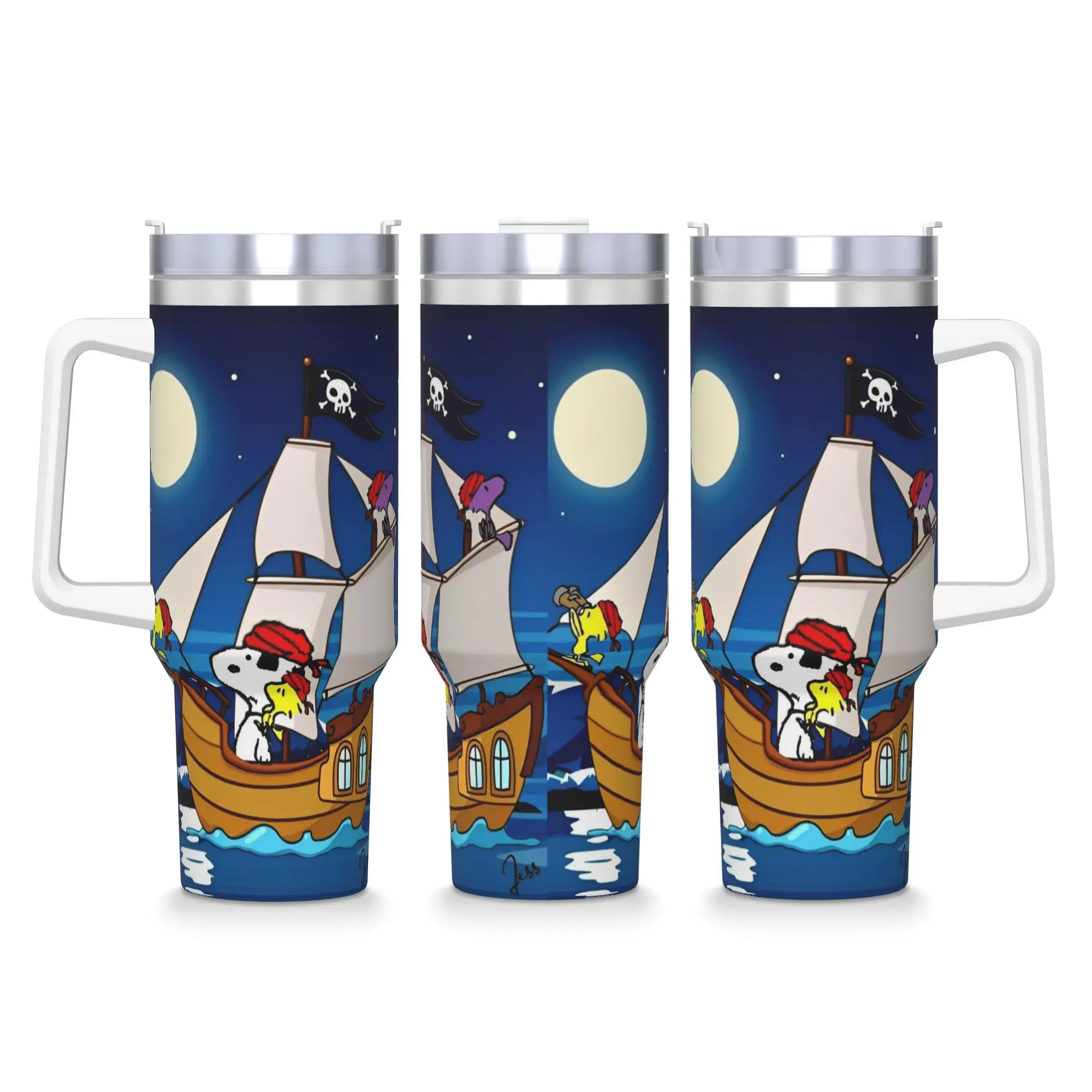 

Peanuts Woodstock with Friends Stainless Steel Tumbler Mugs Cup Large Thermal Mug Keep Heat Cold Drink Milk Tea Water Bottle