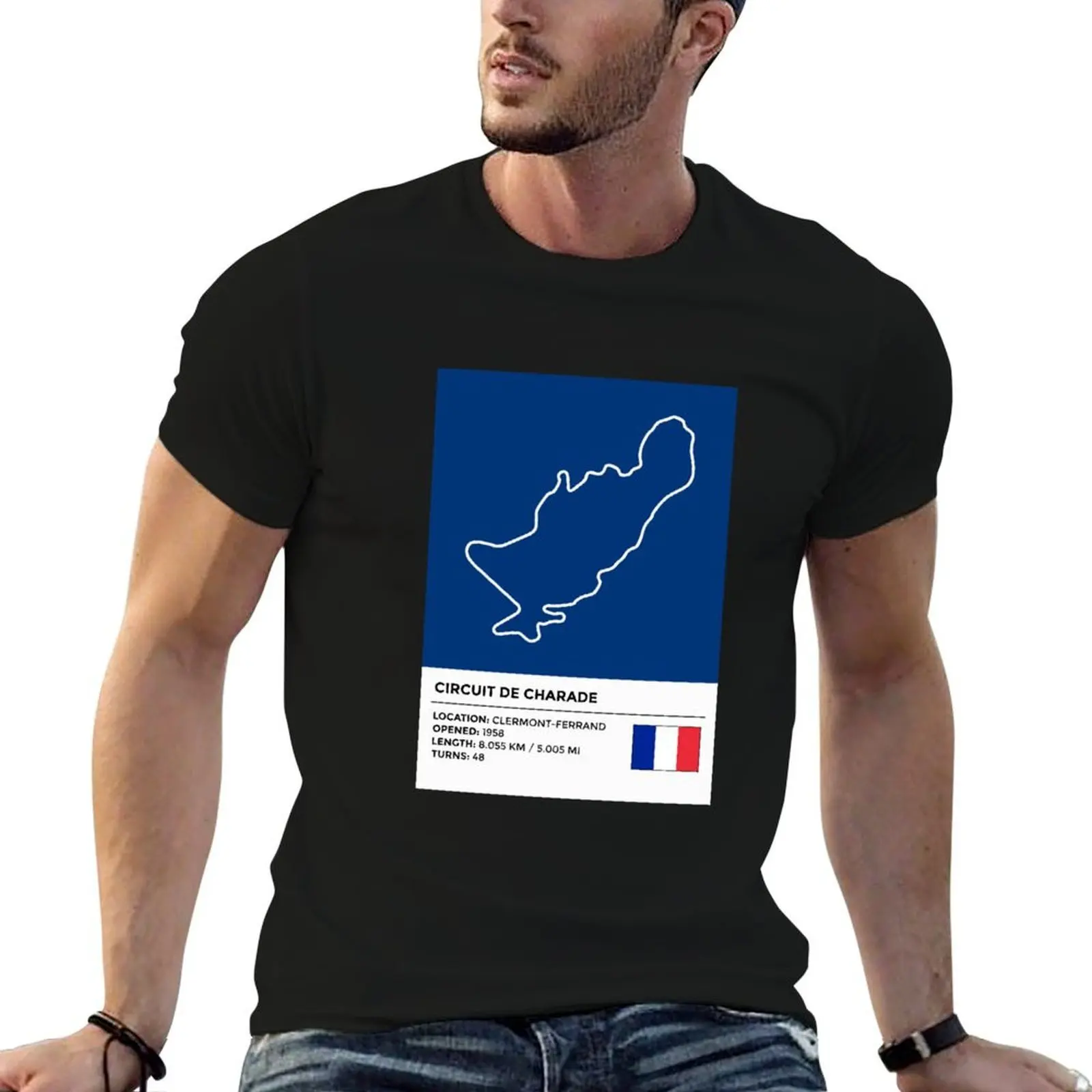 

Circuit de Charade [info] T-Shirt man graphic t shirt cotton t shirts man 100% T-Shirt
