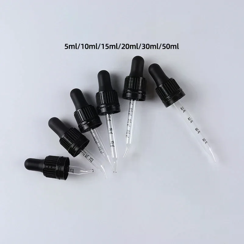 /ACR/Oil Dropper Head Glass Elbow Graduated Dropper Head Droplet Bottle Accessories Beauty Makeup Skincare Tools Essential