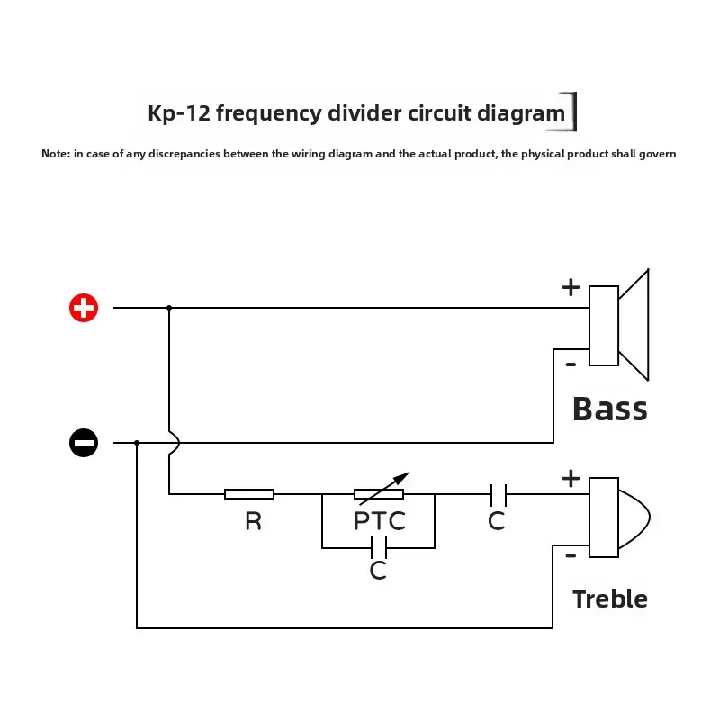 MW Audio 2 Stück 4 Ohm 2-Wege-HiFi-Lautsprecher-Frequenzweiche, Hoch-/Tief-Frequenzteiler mit Anschlusskasten – Detail 7