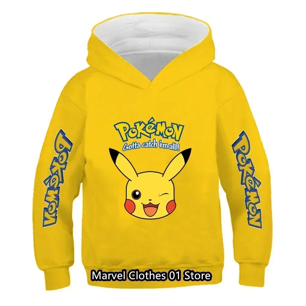 Kids Cartoon Tops One Piece Printed Sweatshirt Children's Fashion Hoodies Children's Clothing Boys and Girls Clothes Coats