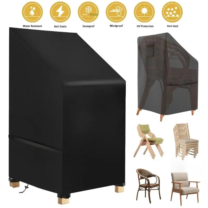 

Protective Waterproof Garden Furniture Cover 65x65x70x120cm for Stacking Chairs