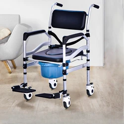 Elderly Wheelchair Mobile Toilet Elderly Specific Shower Chair Disabled Non Slip Shower Chair Toilet Seat Bathroom Furniture