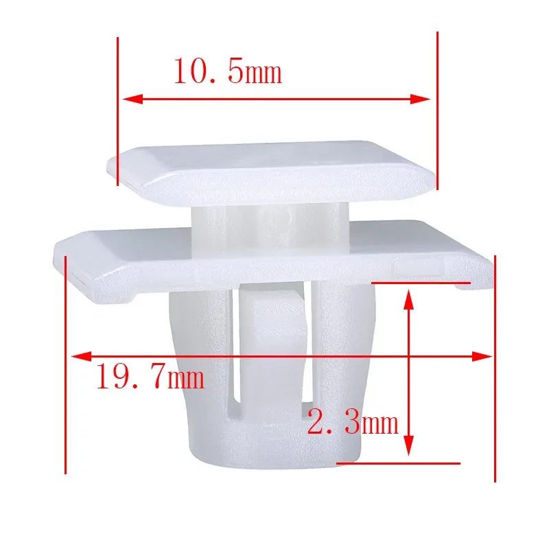 10Pcs Plastic Trim Clips Protective Lower Door Moulding Trim Strips Clips For Honda CRV 2002-On 75315-S9A-004