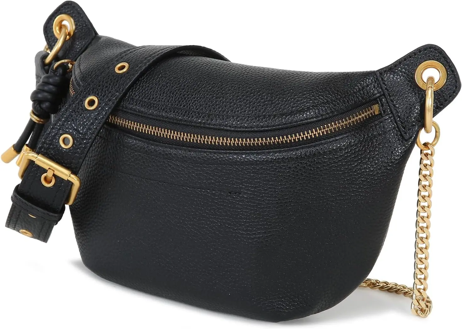 

Genuine Leather Women's Waist Pack, Fashion Fanny Belt Bag, Trendy Crossbody for Sports Travel Running