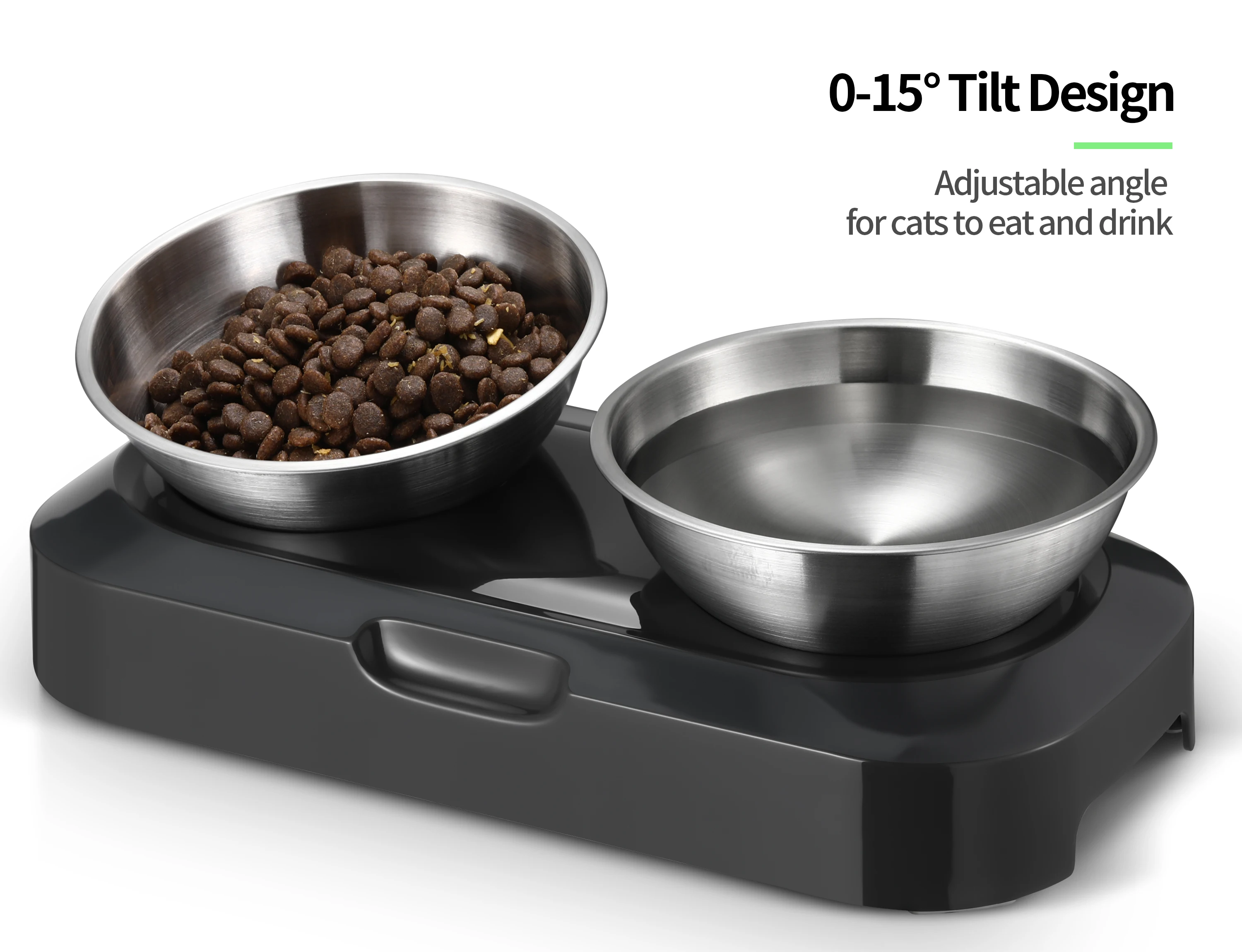 Cat Food Bowl Whisker Friendly Stainless Steel Non Skid Dishwasher Safe May Also Prevent Acne The Original Whisker Relief