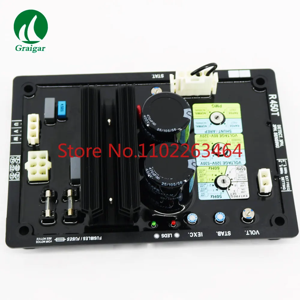 New Three Phase Brushless Generator AVR R450T Voltage Regulator Price