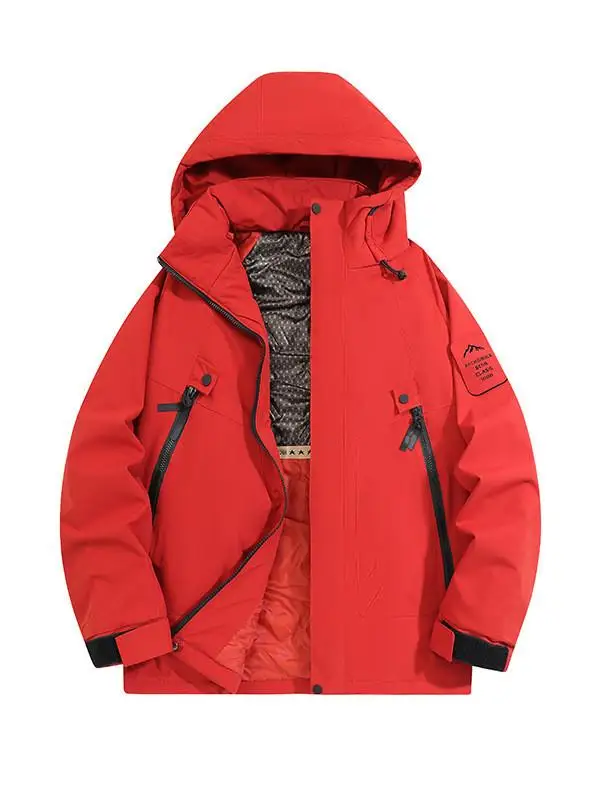 

Плюс размер, осенне-зимняя цельная спецодежда на подкладке, хлопковая куртка большого размера, ветровка большого размера с острым носком, пальто