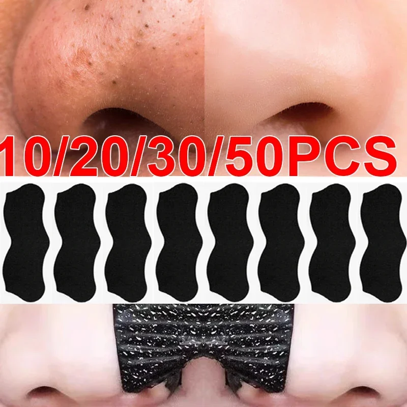 1-100 pezzi Unisex comedone rimuovi maschera Peel Off Sticker Face Acne Whitehead Pore Cleaner naso Deep Shrink Cleansing makeup Care