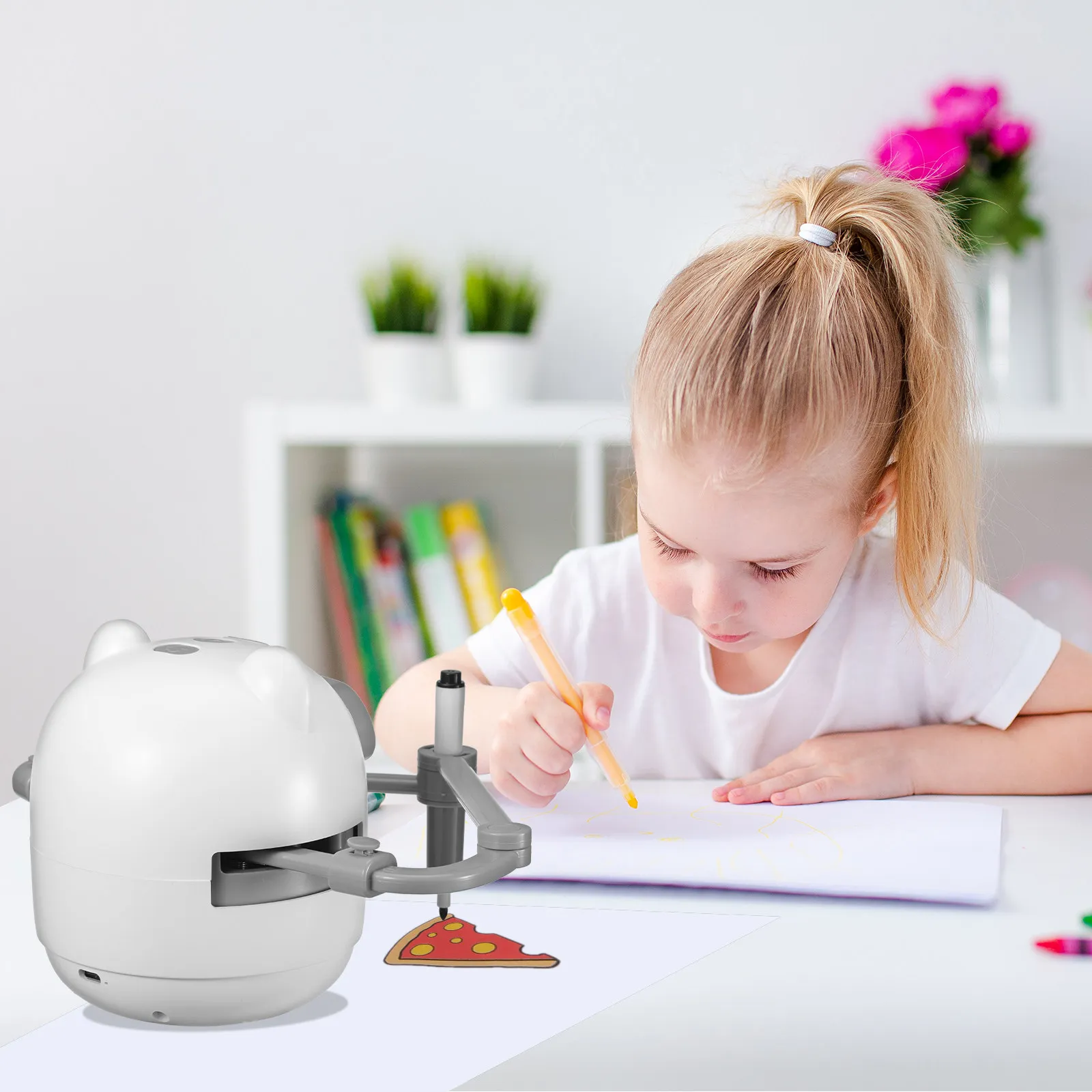Smart Drawing Robot for Kids Voice Interactive Stem Coding Education Painting Robot with Cards Pens Creative Gift Boys Girls