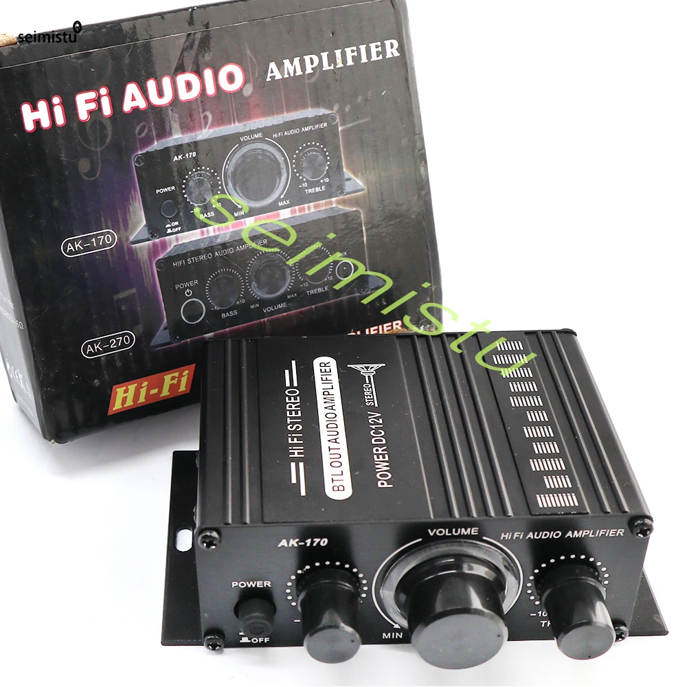 AK170 Mini Arcade Audio Amplifier 20W+20W Stereo with 4” Speakers 3