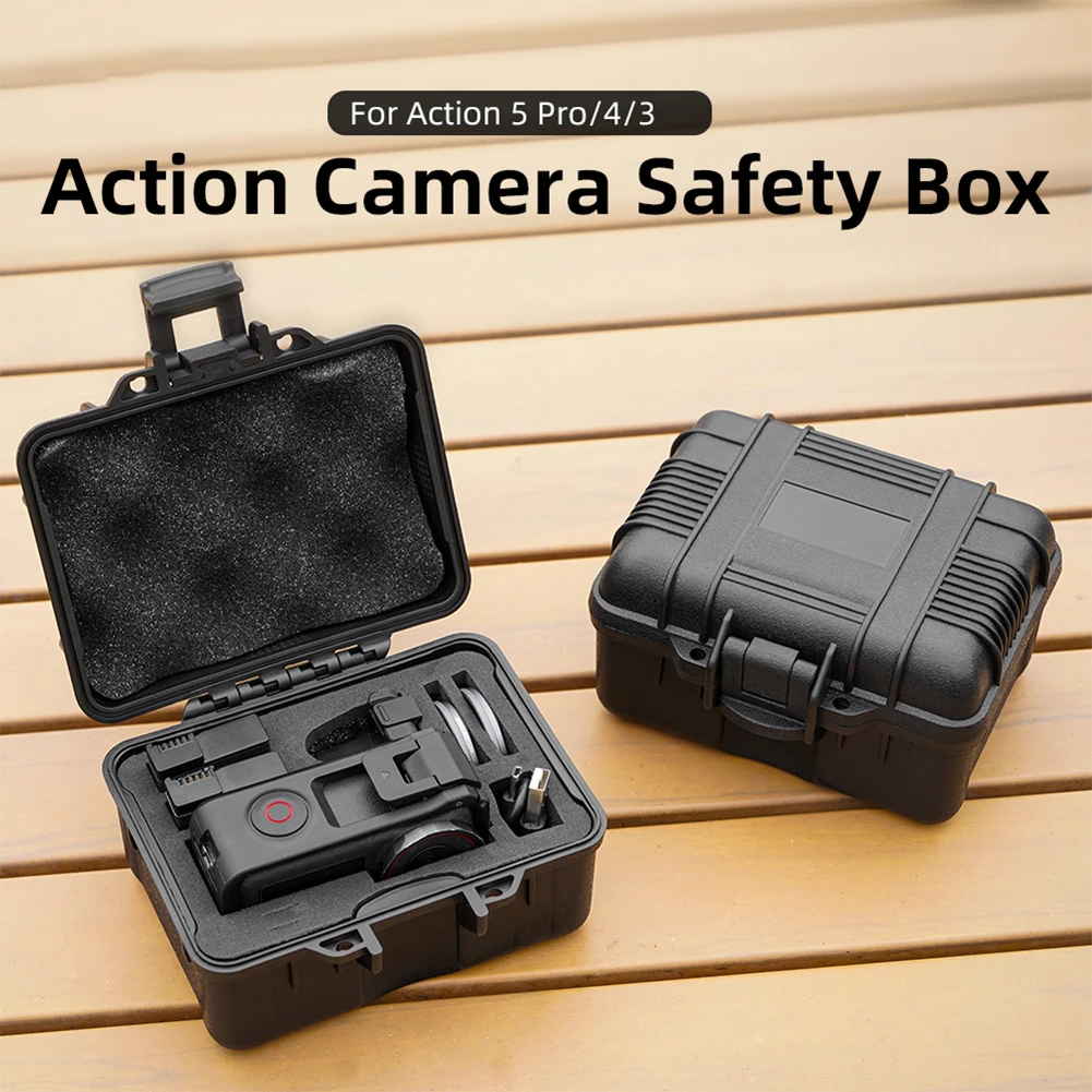 Storage Box For DJI Action 3/4/5 Pro Carrying Case Travel Bag Camera Hard Shell Shockproof Protective Case Camera Accessories
