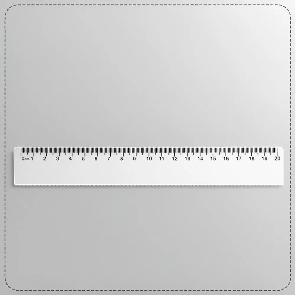 Transparent Drafting Gauge Plastic Straight Ruler Accurate Scale Student Stationery Tool For Office Drawing Projects