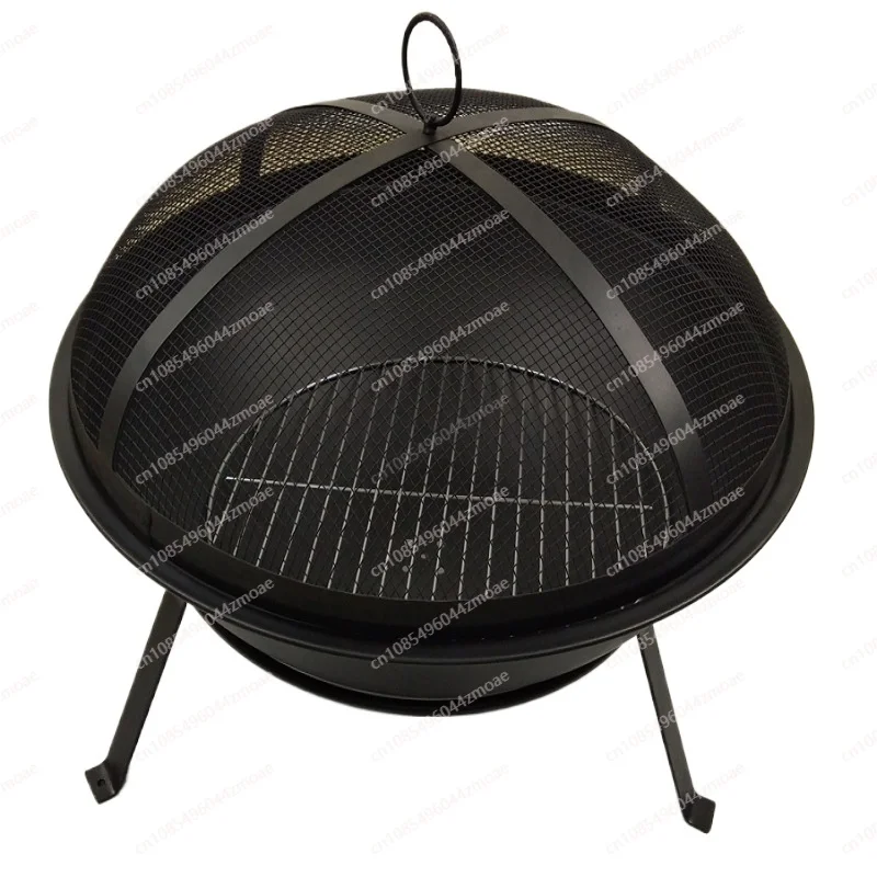 

Factory direct sales round 55CM simple and portable outdoor courtyard heating brazier wood stove 800 ° C baking stove