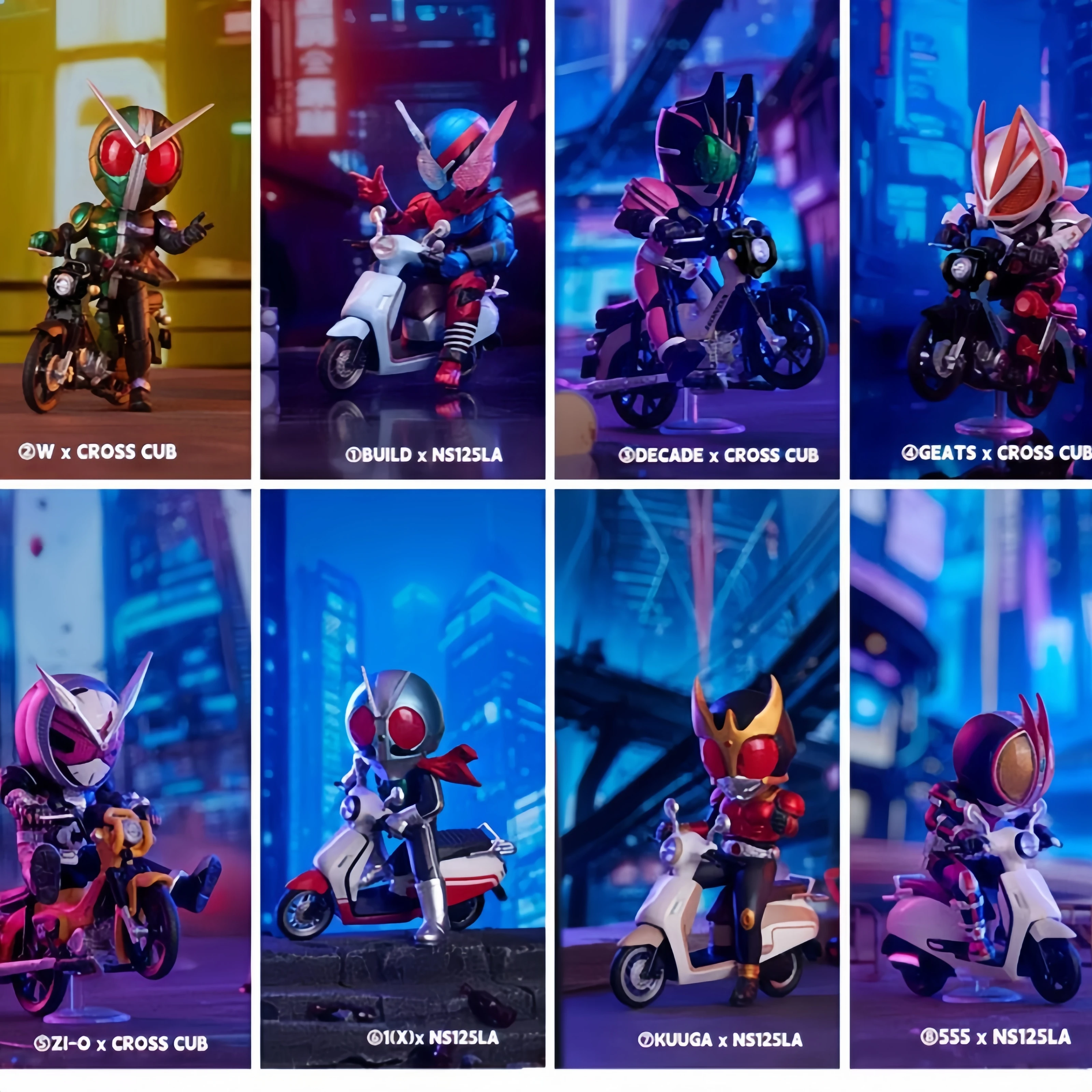 

【 Предпродажа, 60 дней 】 Официальная модель мотоцикла Bandai Bnfigure Q серии Kamen Rider Blind Box Co с фирменной игрой