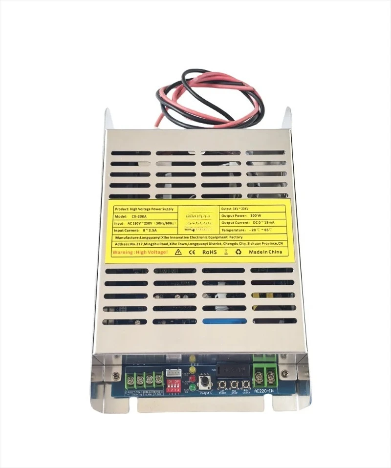 CX-200A 300W High Voltage Power Supply, DC 3KV-20KV Single Output for Industry