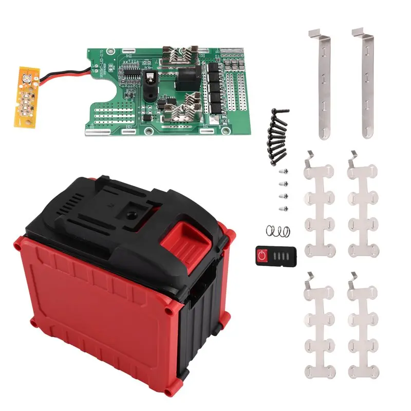 X64A-For BMS PCB Board 21700 Li Battery Case For DIY Shell Box With Charging Protection Can Installation 20 Battery