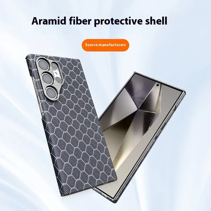 

Чехол для телефона Galaxy S25 S24 из ультра кевларового волокна с легкой и стильной защитой