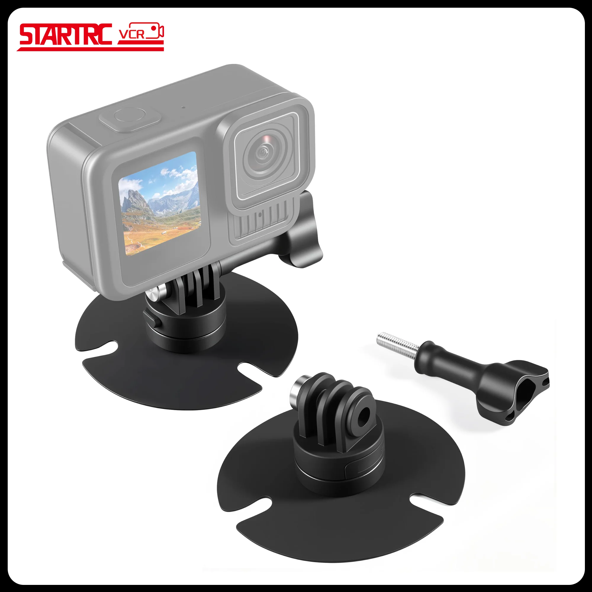 

Гибкое клейкое крепление для шлема для DJI Osmo Action 6 5 Pro 4 Nano, Insta360 X5/X4 GO Ultra, экшн-камер для сноуборда и серфинга