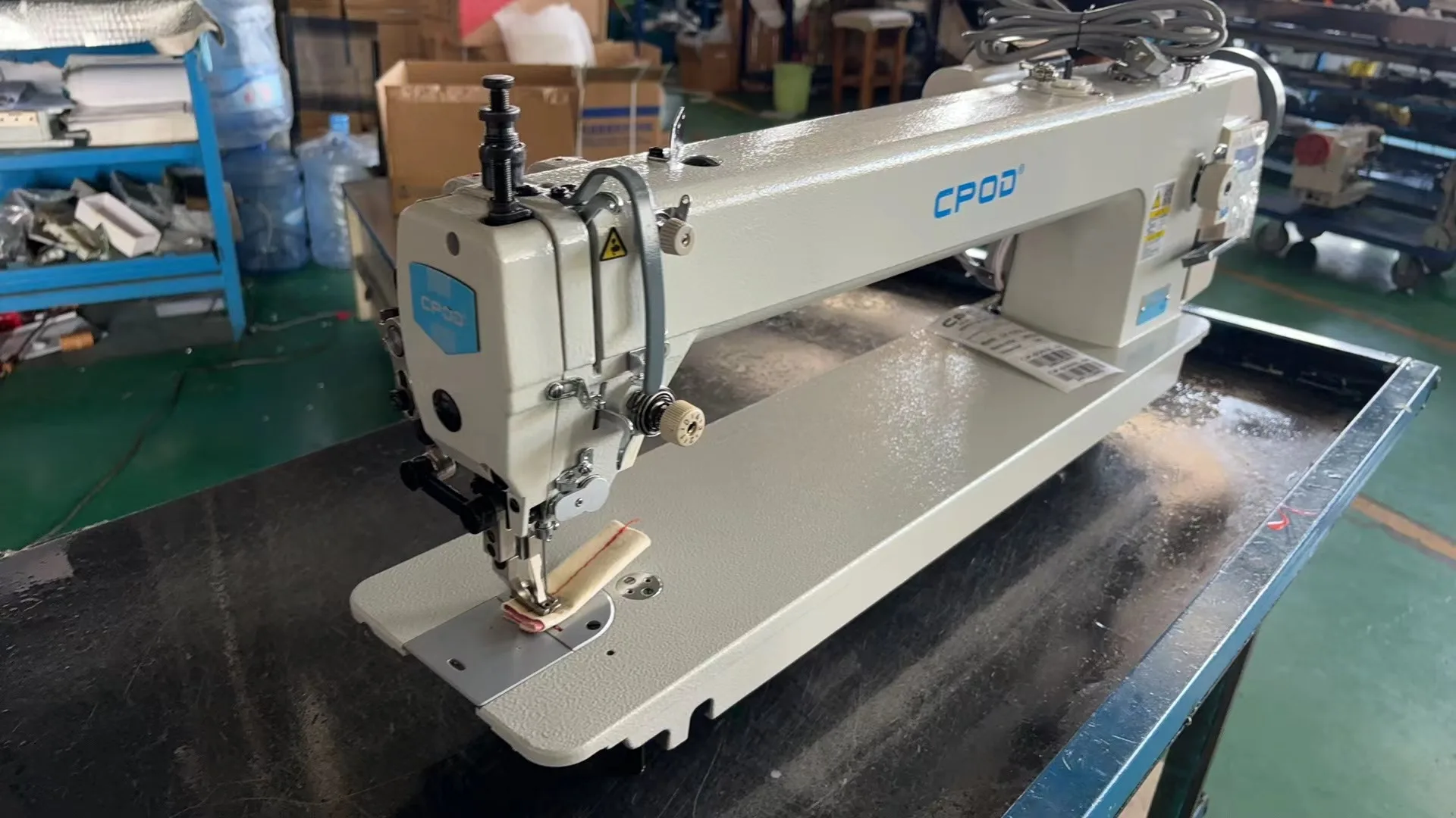 CP-0303L-56/85 Automatic Flat-Bed Heavy-  Single   Sewing Machine with Long Arm and Large Space for Leather