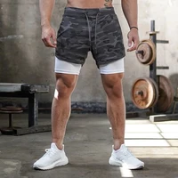 Short de course camouflage pour hommes, Short de sport 2 en 1, séchage rapide, entraînement, Fitness, Jogging, pantalons courts d'été pour hommes 4