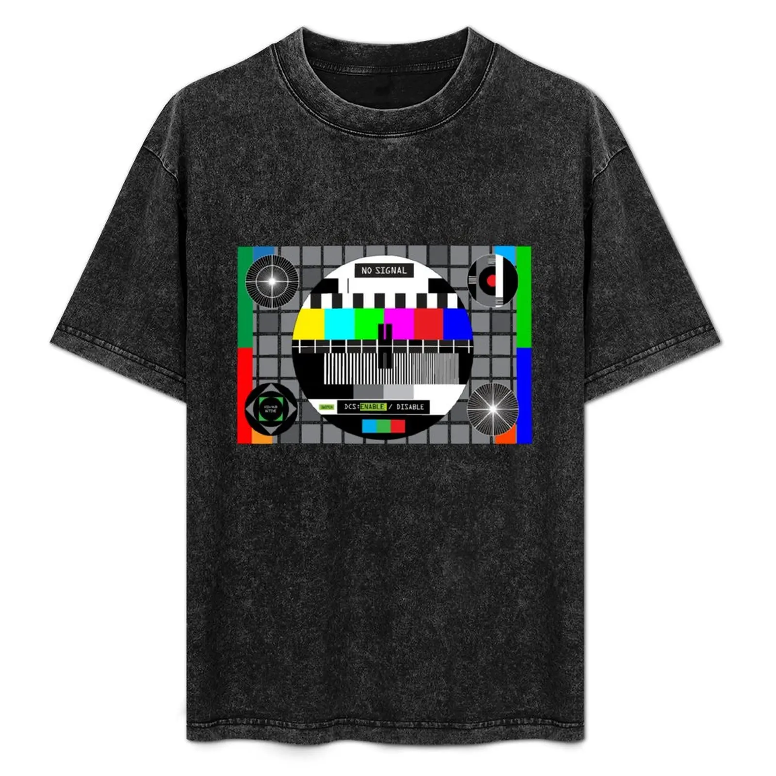 Test Pattern T-Shirt sweat graphic t shirt vintage man t shirt aesthetic clothes t shirt men 100℅ cotton