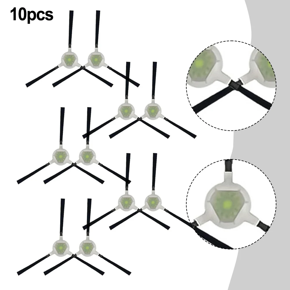 Replacement Side Brush Set 10 pcs Compatible with For Cecotec For Conga Y70 Robot Vacuum Cleaner for Improved Cleaning Coverage