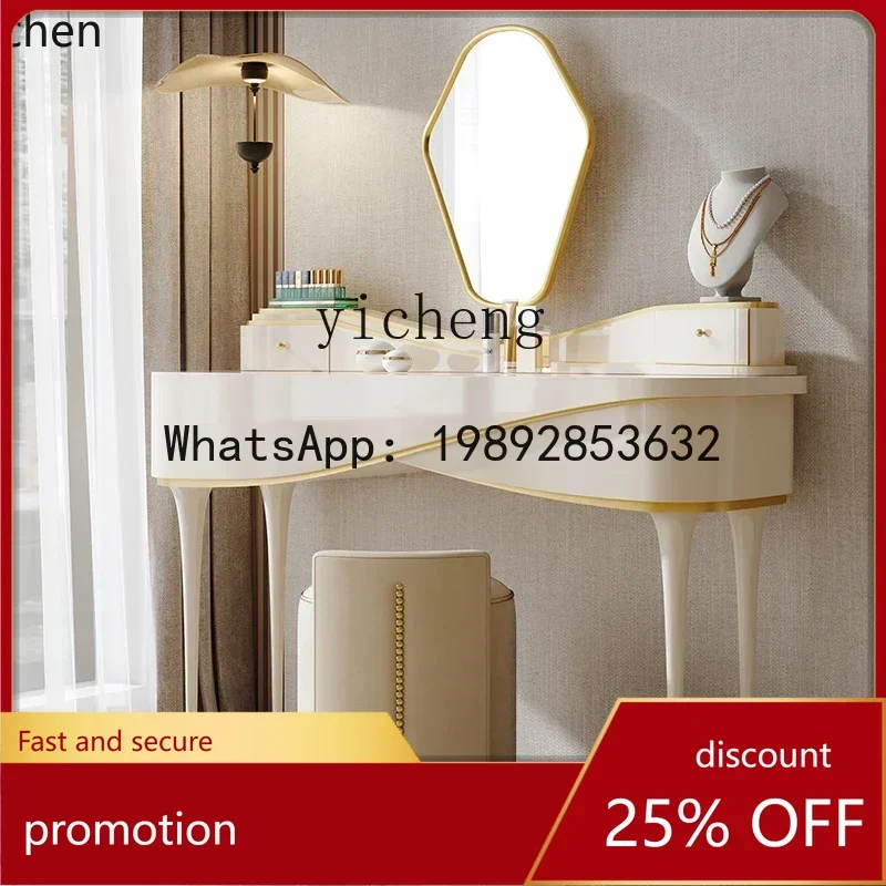 

YFY Cream Style Dresser Bedroom Style Dresser New Creative Solid Wood Dresser