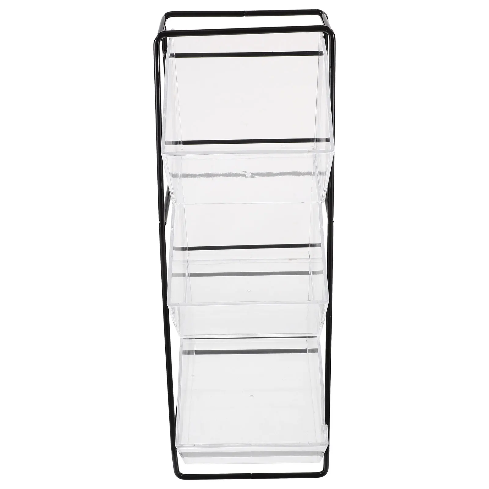 

3pcs Black Small Tea Bag ganizer Coffee Capsule Storage Box Desk Tidy Rack Multi Functional Holder 3 Storage Boxes Office Home