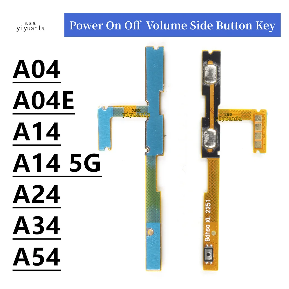 Power Switch On/Off Button Volume Key Button For Samsung Galaxy A54 A34 A24 A14 A04 A04e 4G 5G Flex Cable