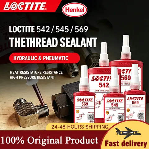 Original Loctite 542 545 554 586 569 Thread Sealant Anaerobic Glue Hydraulic Pneumatic Liquid Pipe Sealant