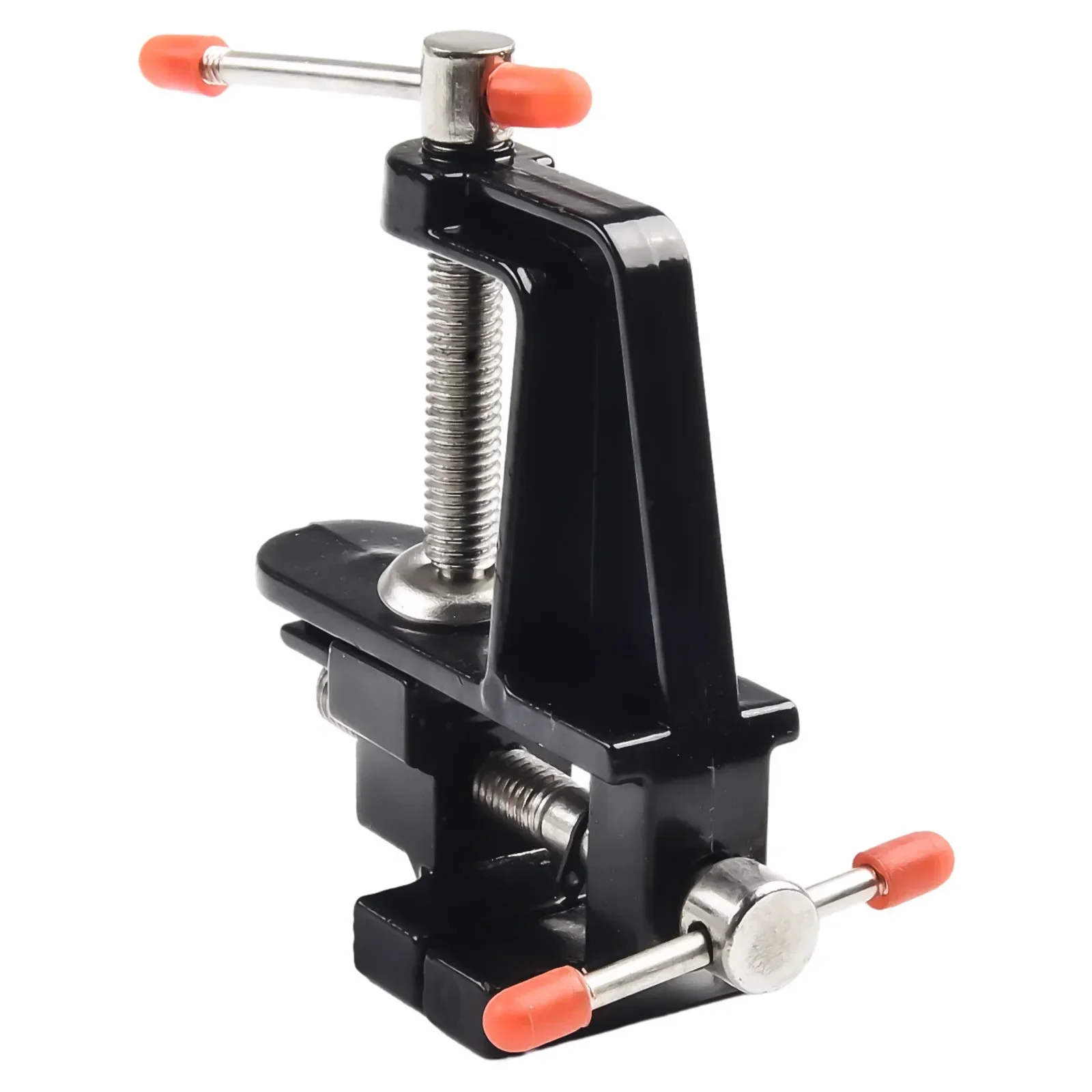 Portable Mini Bench Vise Suitable for Woodworking Crafts and Electronics Strong Aluminum Body with Steel Screw