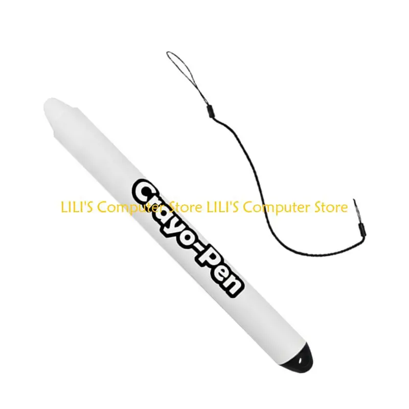 

A52B Kids Screen Pen Soft Silicone Triangular Anti Roll Design With Detachable Lanyard For Tablets Drawing Writing