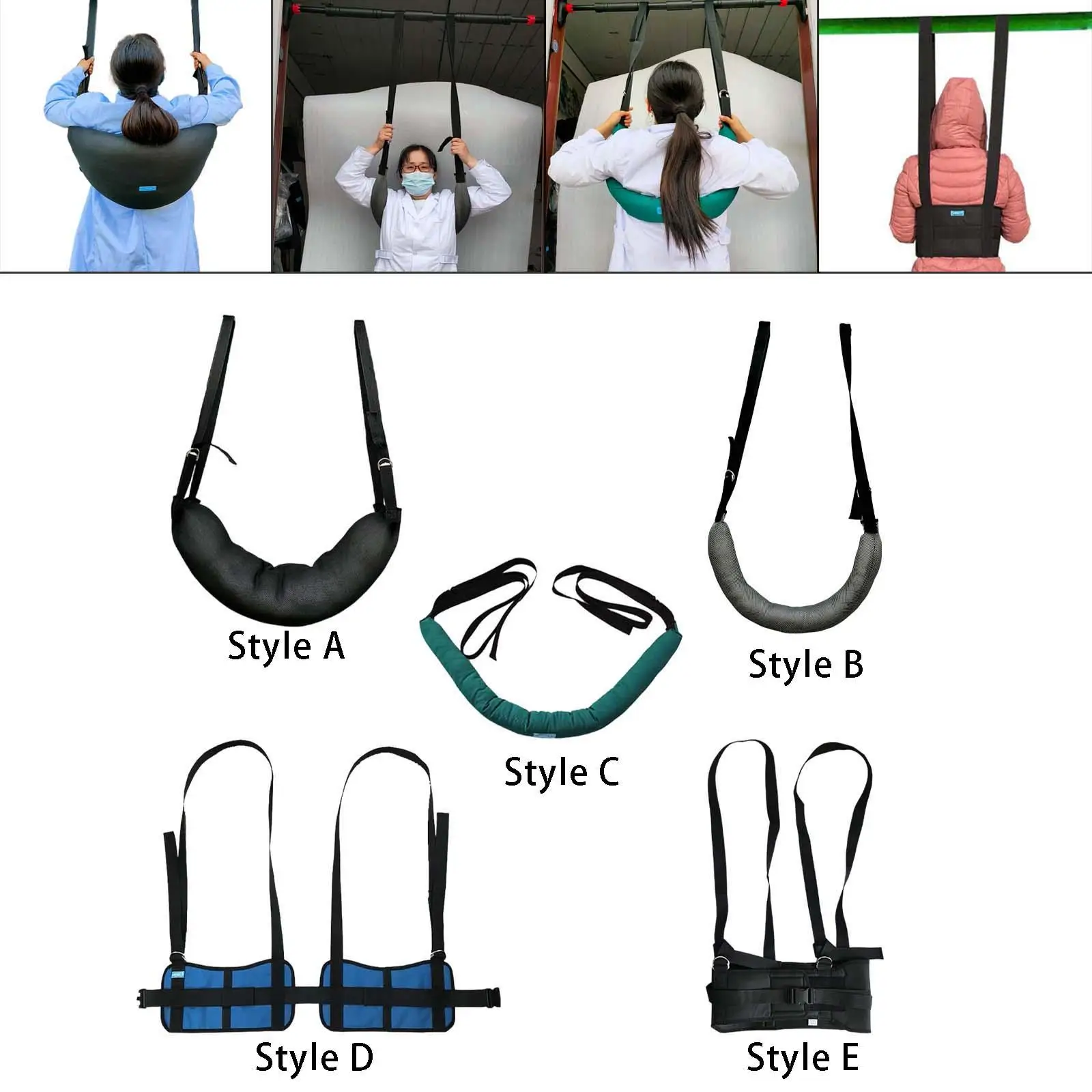 

Lumbar Traction Device Posture Therapy Corrector Back Stretcher for Herniated Disc
