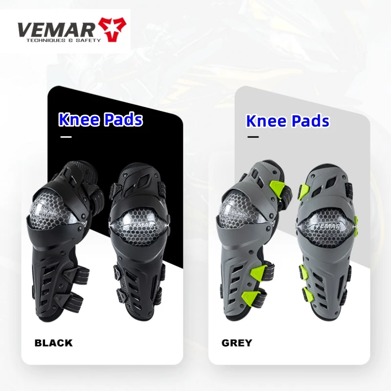 VEMAR Motorbike Knee Guards Anti-Crash Protection for Riding, Unisex Commuter Off-Road Motorcycle Protective Gear Knee Pads