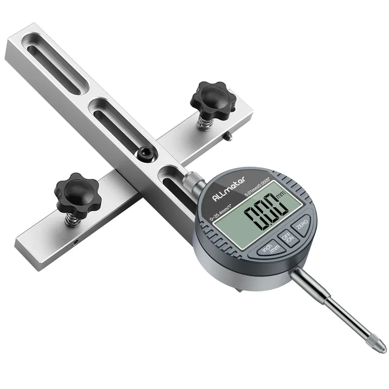 

Digital Table Saw Gauge with 3.2-Inch Aluminum Bar, Precision Dial Indicator for Workshop Machinery and Table Saws