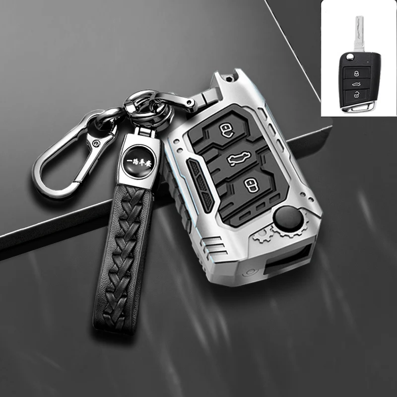 For VW golf 7 GTI POLO T-Cross T-Roc touran Tiguan Skoda Octavia Rapid kodiaq Fabia Seat Ibiza leon Ateca Arona Key Case Cover