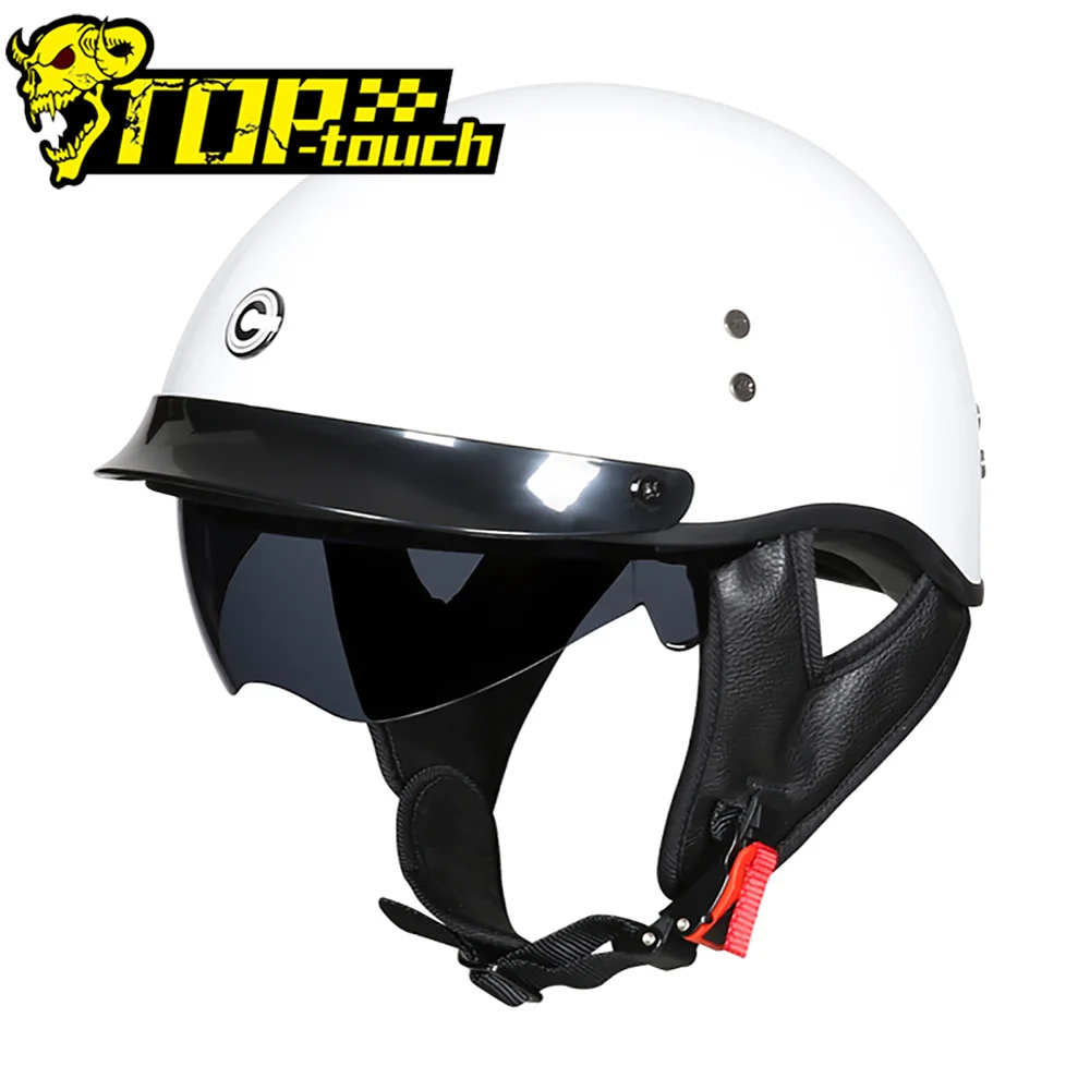 

Capacete Half Helmet For Man Women Motorbike Reinforced Helmet Motorcycle Open Face Vintage Moto Helmet Village Riding Motorfiet