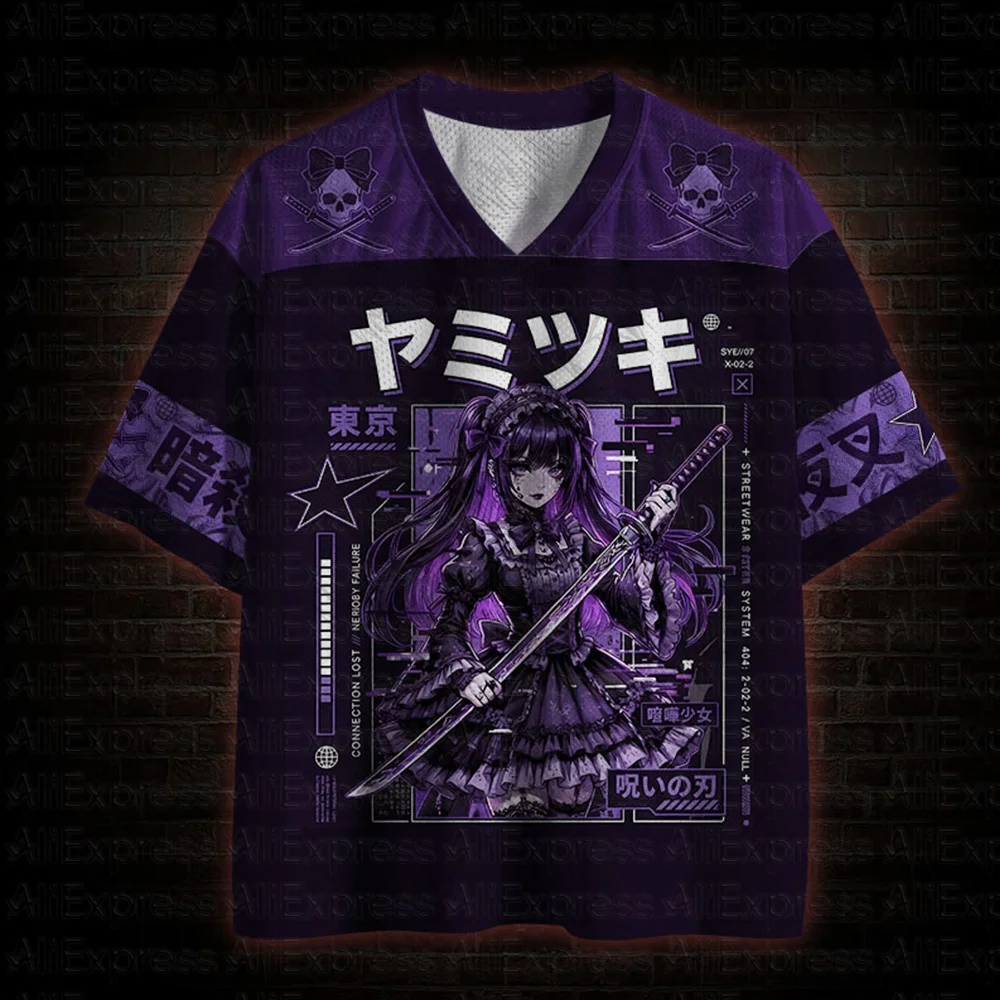 2026 New Movie Sports Fashion Adult and Children's Short Sleeve V-neck Street Eye Clothing Gothic Style Horror Fans Gift