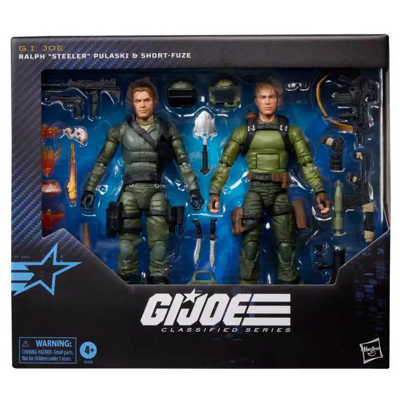 In Stock G.I. Joe GI Joe Classified Series 6" 181 Ralph Steeler Pulaski Short-Fuze 2-Pack Action Figure Model Toy Hobby Gift