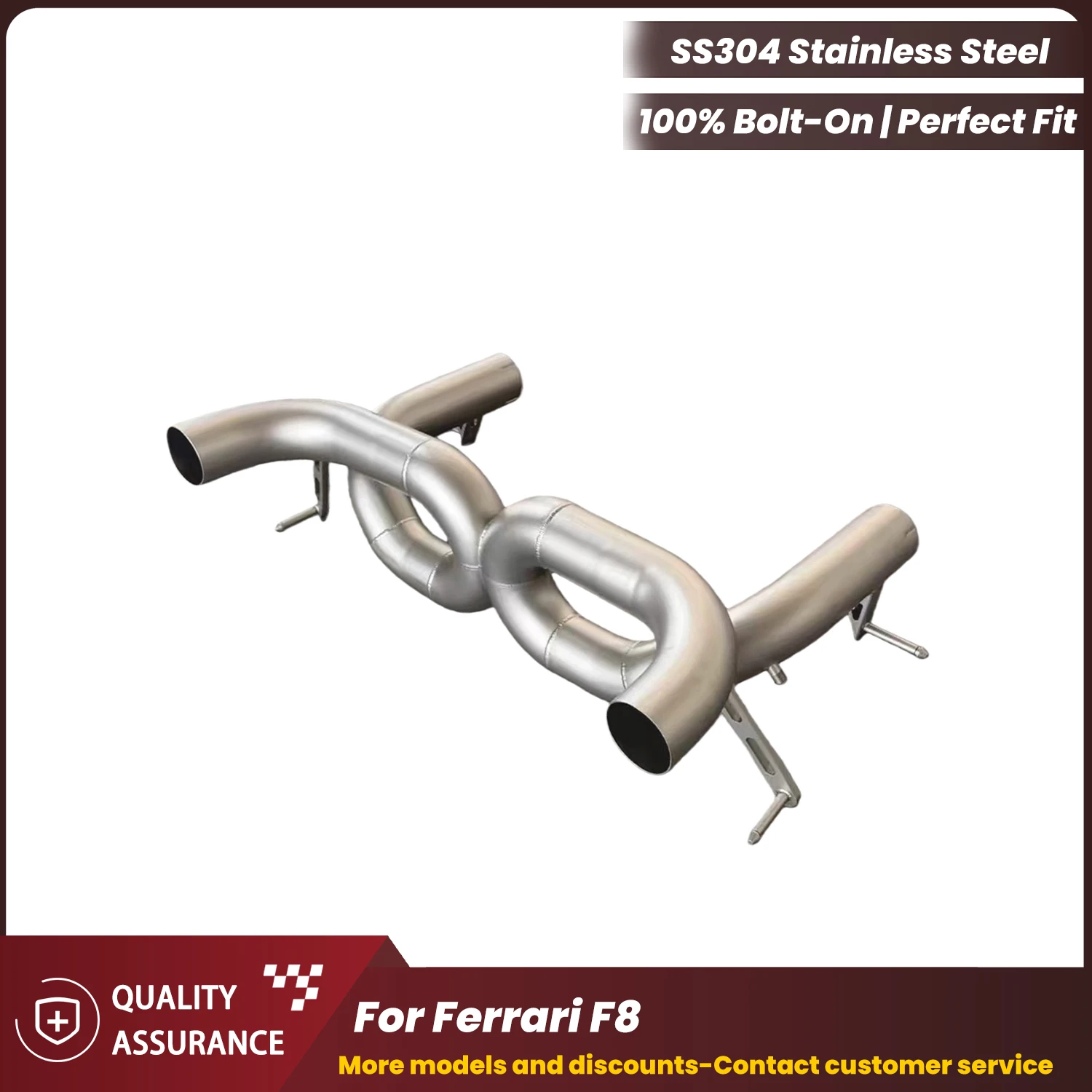 

ECCF SUS304 Catback Exhaust for Ferrari F8 Aggressive Exhaust Sound Performance Upgrade Easy Installation