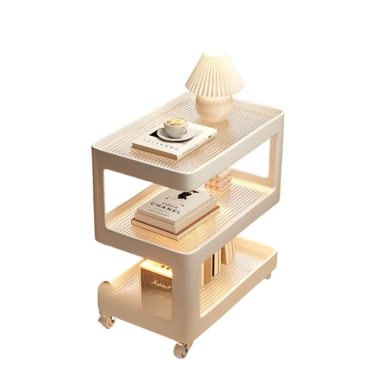

Coffee table light luxury high sense living room side cabinet side table trolley bedside shelf table