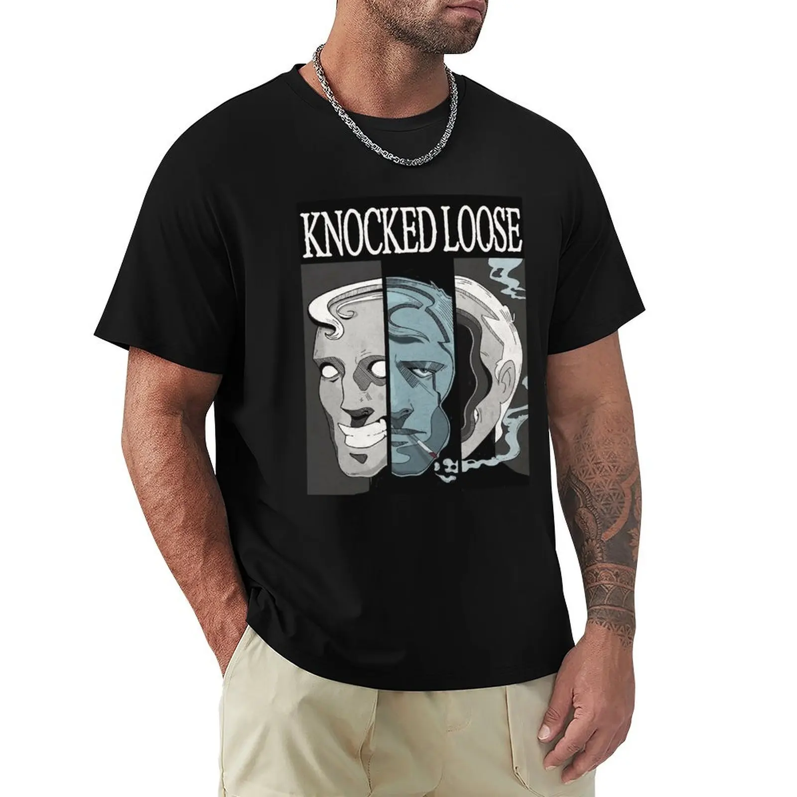 Knocked Loose Art T-Shirt Basic Daily Outfit Short Sleeve Tee