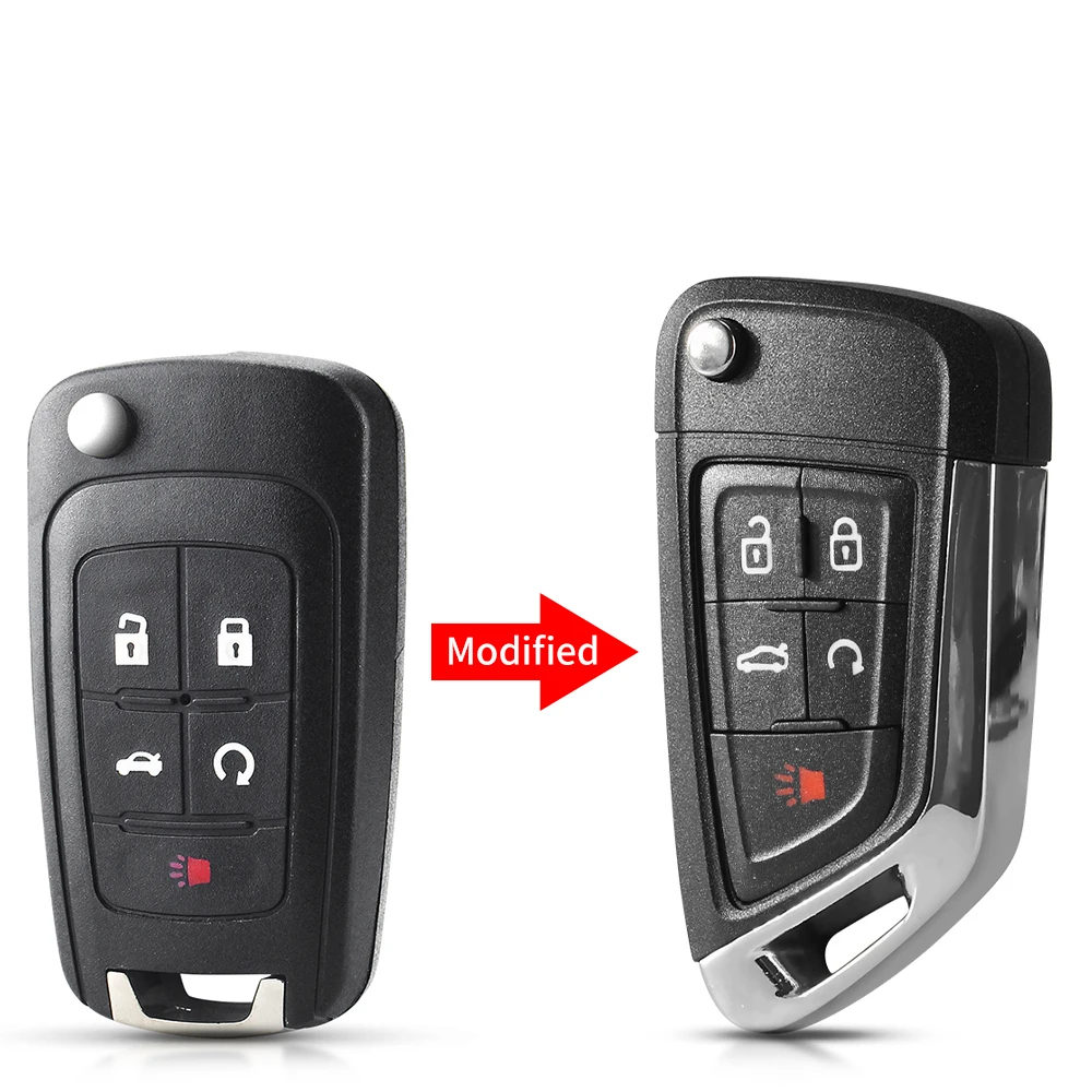 KEYYOU 2/3/4/5 Buttons Filp Car Remote Key Shell Case Cover For OPEL VAUXHALL Astra J Corsa E Insignia Zafira C