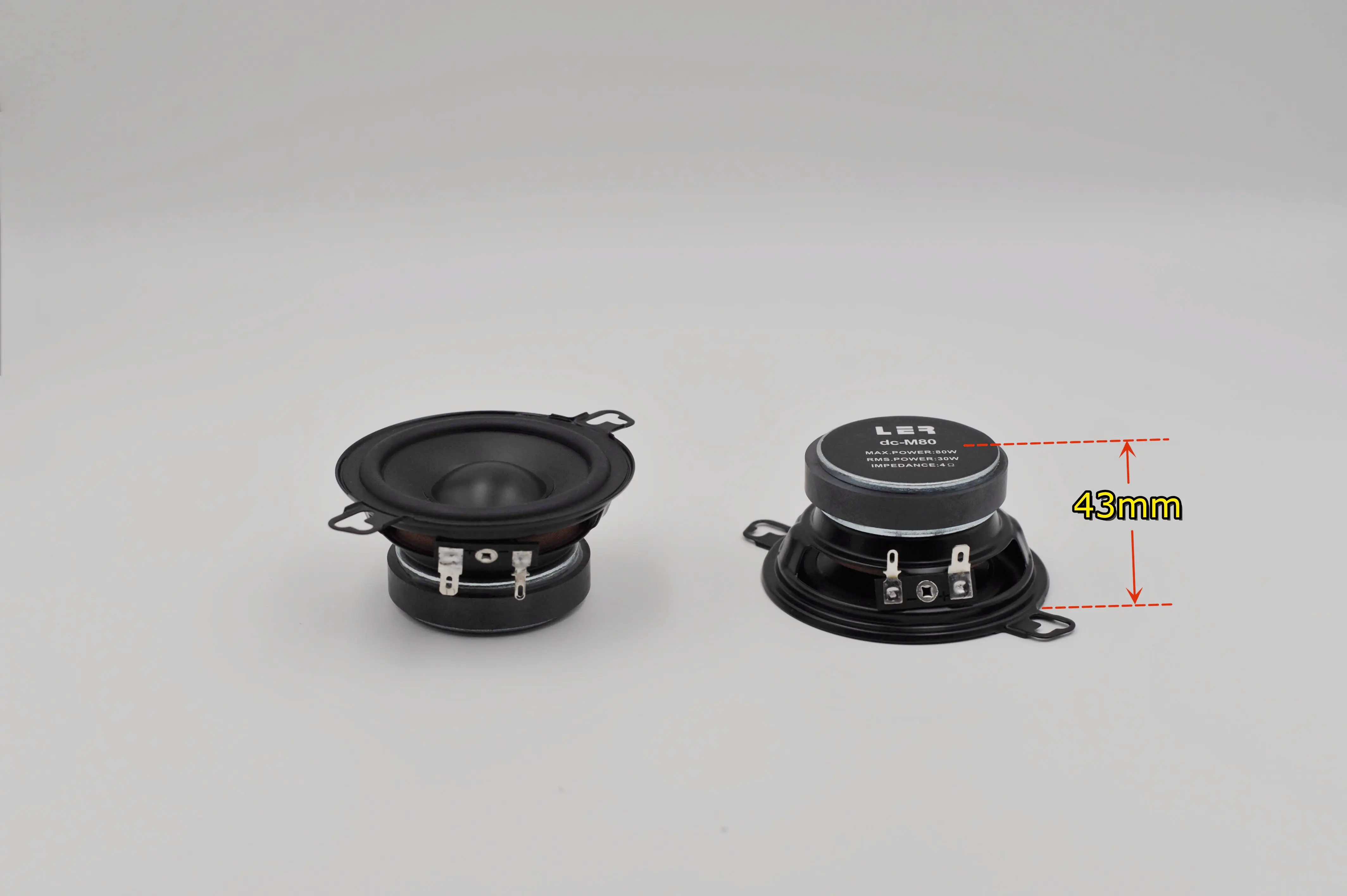 3.5in Audio Systems High Density Ultra Sound Car Door Round Stereo Audio Loudspeaker 3.5 Inch Round Car Speaker