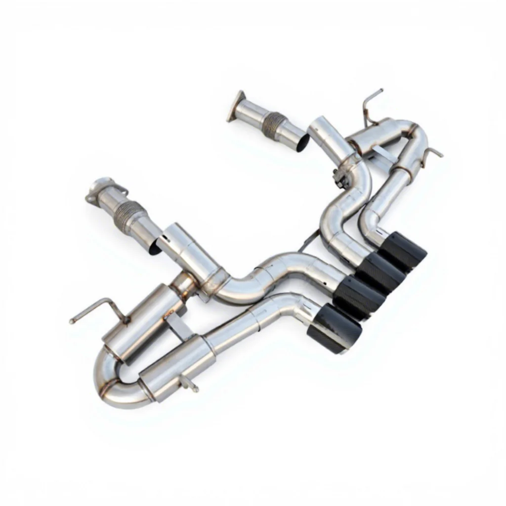 

High-Performance Stainless Steel Valved Dual Muffler Tailpipe Compatible With Corvette C8 Z06 5.5L 2019-2023