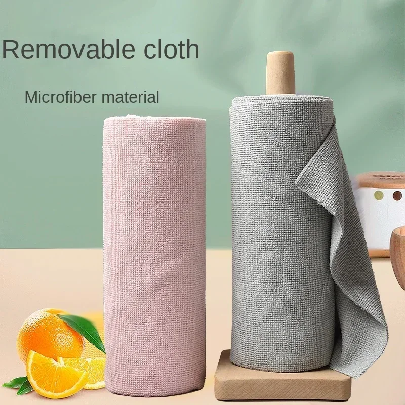 Reusable Cleaning Wipe Household Kitchen Cloth Microfiber Towel Rolls Dish Rags Wash Paper Towel Replacement 1 Roll of 20 Sheets